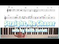 [ #jazz ] Straight, No chaser - solo by Keith Jarrett / Solo transcription / F blues / 블루스 솔로