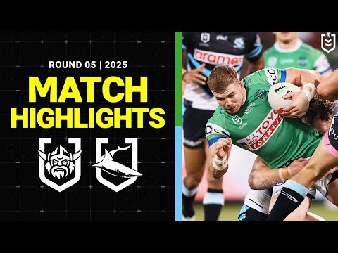 NRL Highlights | NRL Match Highlights 2025 | Raiders v Sharks | Round 5