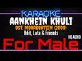 Karaoke Aankhein Khuli For Male Udit Lata Friends Ost Mohabbatein 2000