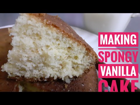 Making Soft, Spongy Vanilla cake at home | Arvin's Recipe