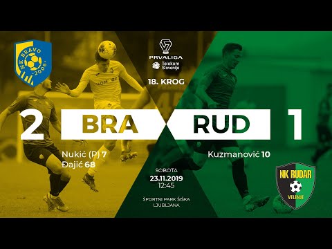 18.krog: Bravo - Rudar 2:1 ; Prva liga Telekom Slovenije 2019/2020