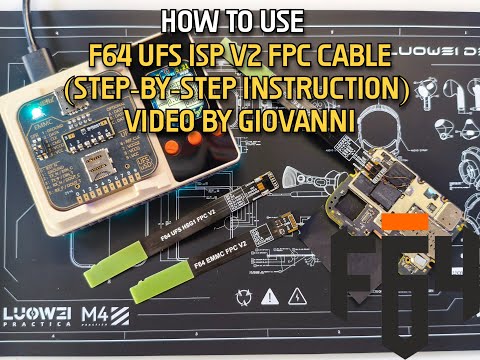 F64 UFS ISP V2 FPC Cable How to use (Step-by-Step Instruction) Video By Giovanni #f64 @thefonefix