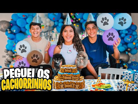 I THREW A PARTY FOR THE PUPPIES WE FOUND IN THE GARBAGE!