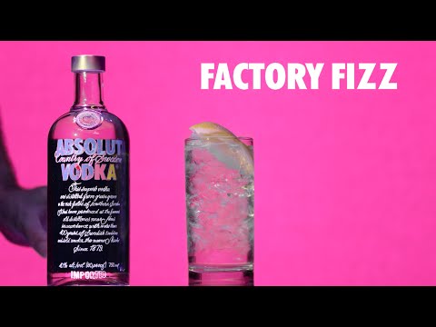 How to make an Absolut Factory Fizz Cocktail | Color it Warhol