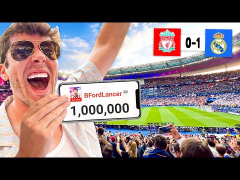 I Went to the UCL Final and Got 1,000,000 Subscribers! 🌍🏆