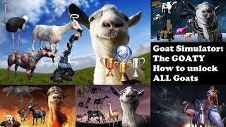 Goat Simulator: The GOATY - How to unlock ALL Goats/Mutators! [PS4]