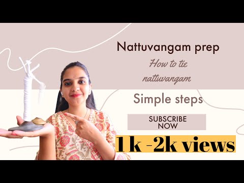 How to tie Nattuvangam in few simple steps | Instrument — वीडियो थंबनेल