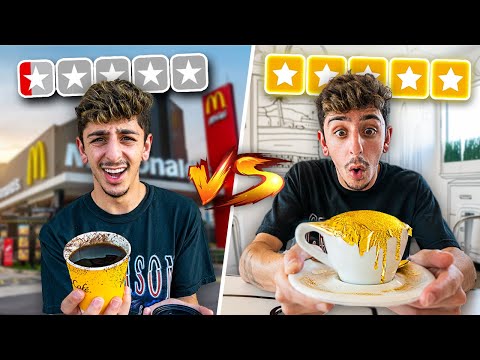 $1 Coffee VS $1,000 Coffee! (REAL 24 KARAT GOLD)