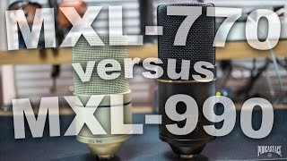Video thumbnail for MXL-770 vs MXL-990 Comparison (Versus Series) by Podcastage