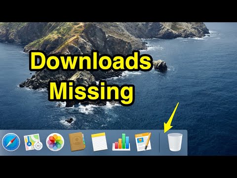 How to add Downloads folder back to dock on Mac computer.