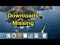 How to add Downloads folder back to dock on Mac computer.