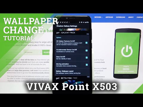 How to Download and Apply Live Wallpaper in Vivax Point X503 - Magic Fluids