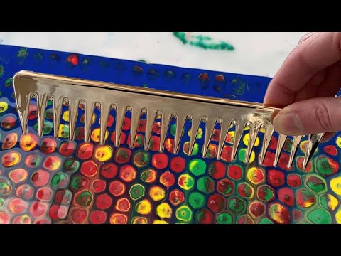 53. Colorful Funky Cells! | Chameleon Cells Technique | Acrylic Pour Painting Tutorial