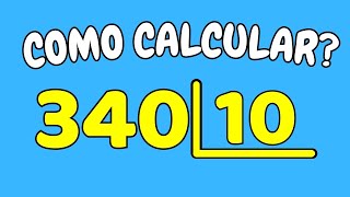 COMO CALCULAR 340 DIVIDIDO POR 10?| Dividir 340 por 10