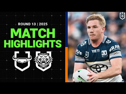 NRL Highlights | NRL Match Highlights 2025 | Cowboys v Wests Tigers | Round 13