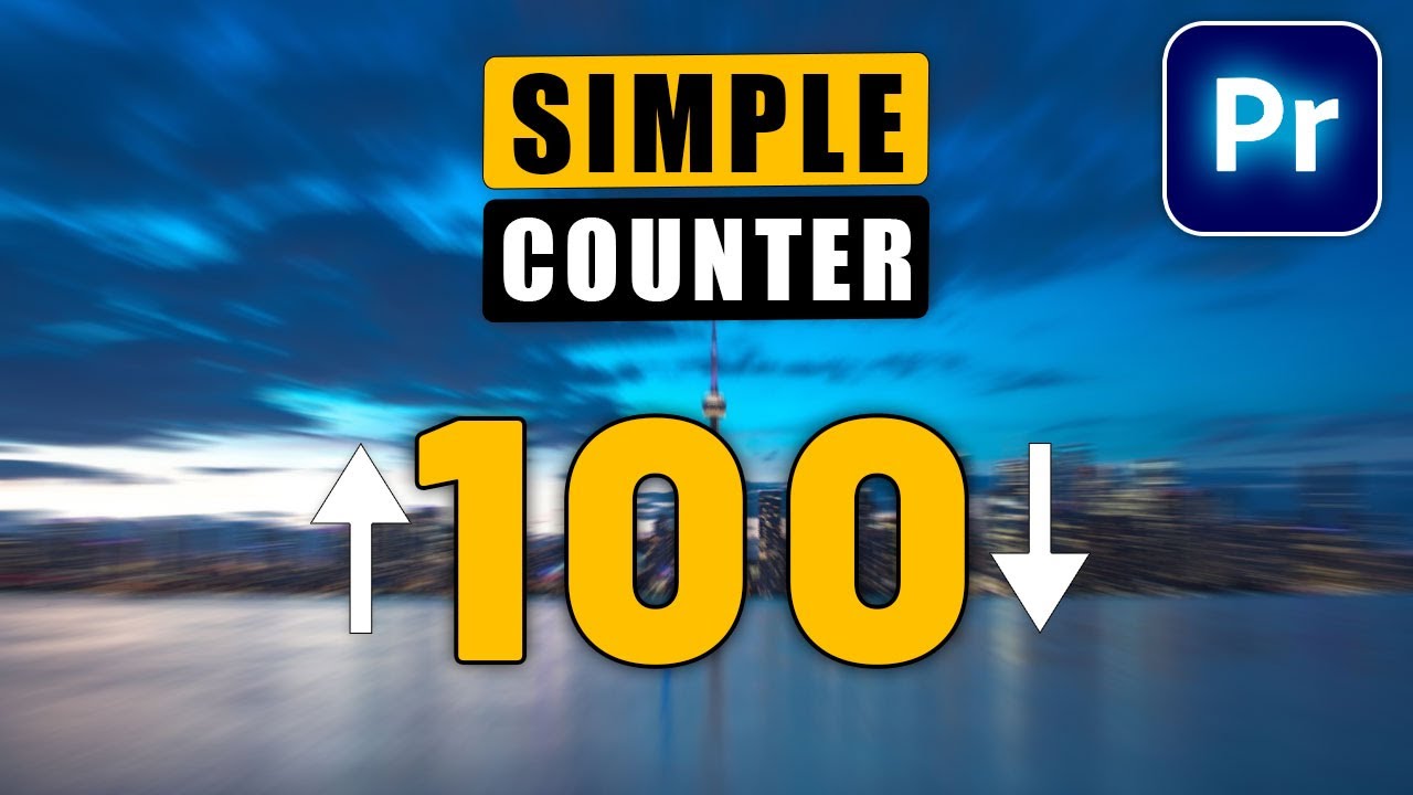 How to Make a COUNTER In Premiere Pro