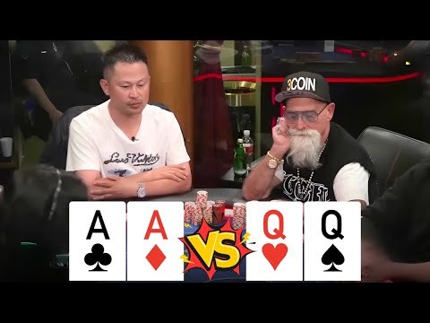 POCKET ACES for the CRAZIEST Pot of the NIGHT at LIVE Cash Game