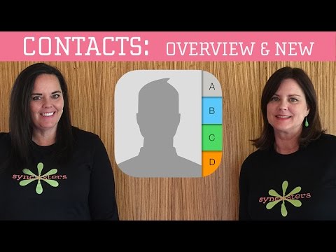 iPhone / iPad Contacts - Overview & New Contact Video