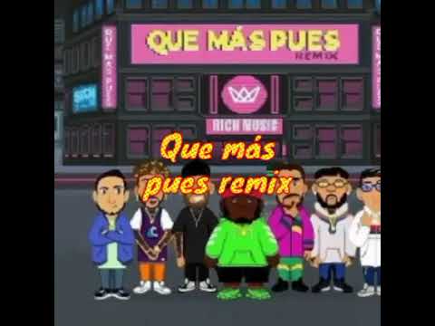 Que Mas Pues (Remix) - Sech ❌ Justin Quiles ❌ Nicky Jam ❌ Maluma ❌ Lenny Tavarez ❌ Farruko ❌ Dalex
