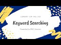 Keyword Searching
