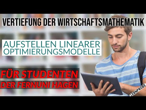 Vertiefung Wirtschaftsmathematik - Aufstellen lineares Optimierungsmodell - Fernuni Hagen
