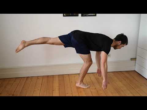 Standwaage im Zehenstand