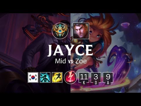 Jayce Mid vs Zoe - KR Challenger Patch 8.22