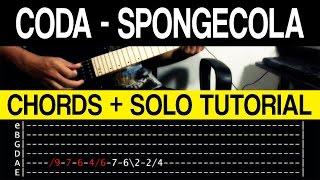 Coda - Sponge Cola Guitar CHORDS + SOLO Tutorial (WITH TAB)