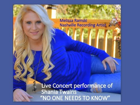 No One Needs to Know Right Now version by Melissa Ramski