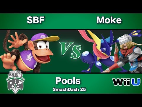 SmashDash 25 - SBF (Diddy Kong) Vs. Moke (Sheik, Greninja) - Pools
