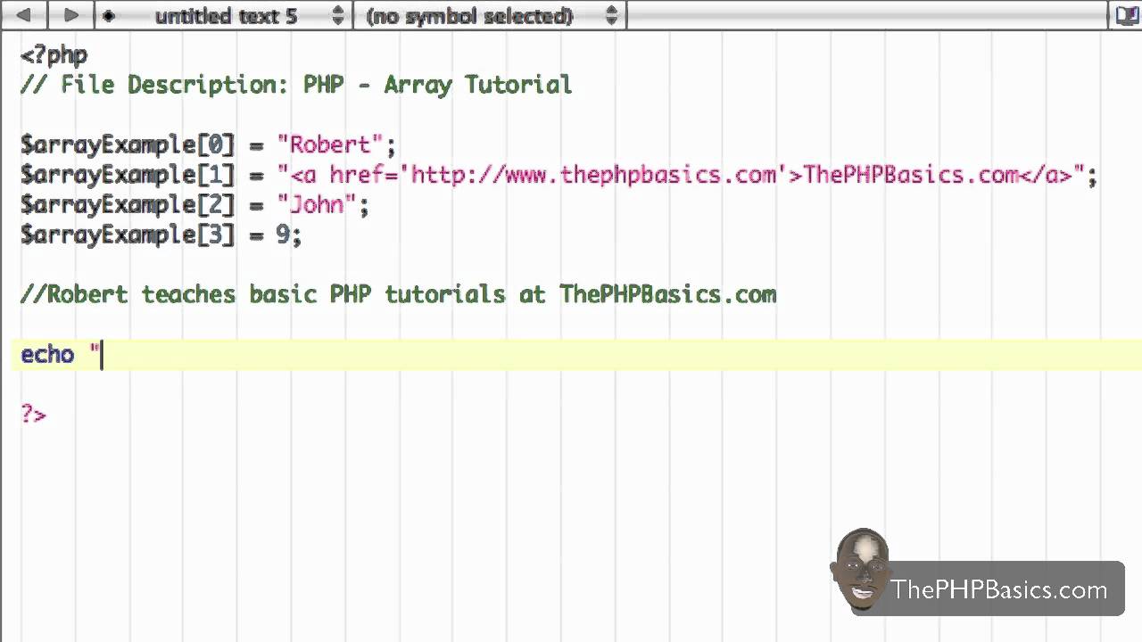 Tutorial 7 - PHP Arrays - Part 1/2