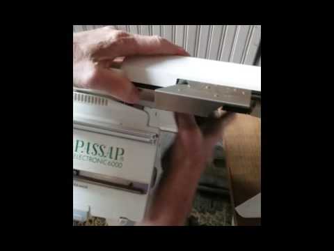 mounting back lock on a Passap E-6000