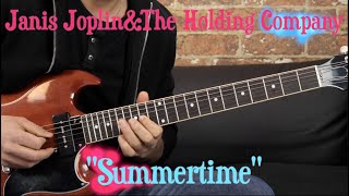 Janis Joplin (Big Brother&amp;The Holding Company) - "Summertime" - (Excerpt) Rock Guitar  Lesson