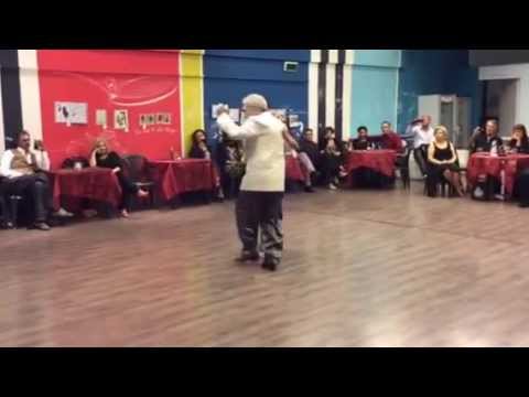 Riccardo Maceiras  and  Natalia Miqueiro  are  dancing  to  a  milonga