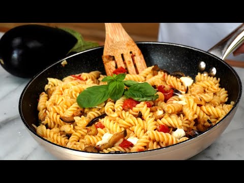 Pasta alle Melanzane Grigliate e Mozzarella Ricetta Estiva - Pasta with Aubergines and Mozzarella