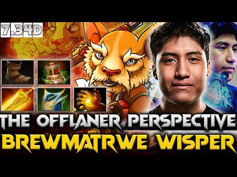 7.34D Patch Wisper - Brewmaster The Offlaner Perspective Dota 2 Pro Gameplay #wisper #brewmaster