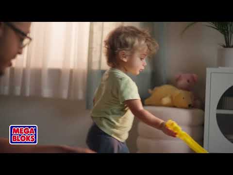 Mattel MEGA BLOKS kaladėlių rinkimo vežimėlis (JFR30) video