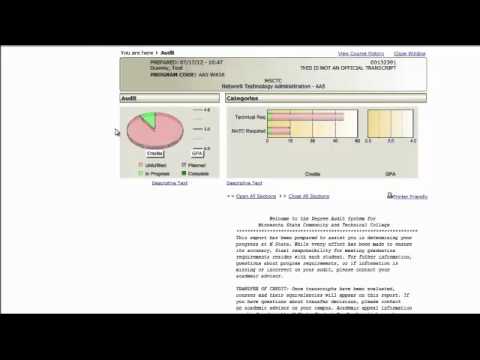 Degree Audit Report System Dars