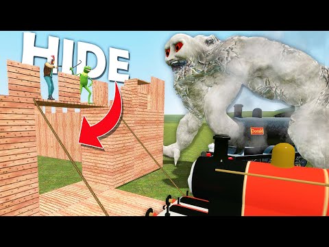 Cursed Donald and James Attack our Fortress!! (Garry's Mod)