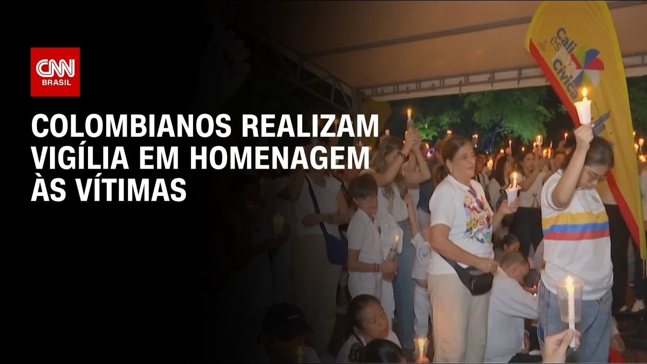 Terremoto: Moradores de Cali, na Colômbia, realizam vigília em homenagem às vítimas | LIVE CNN