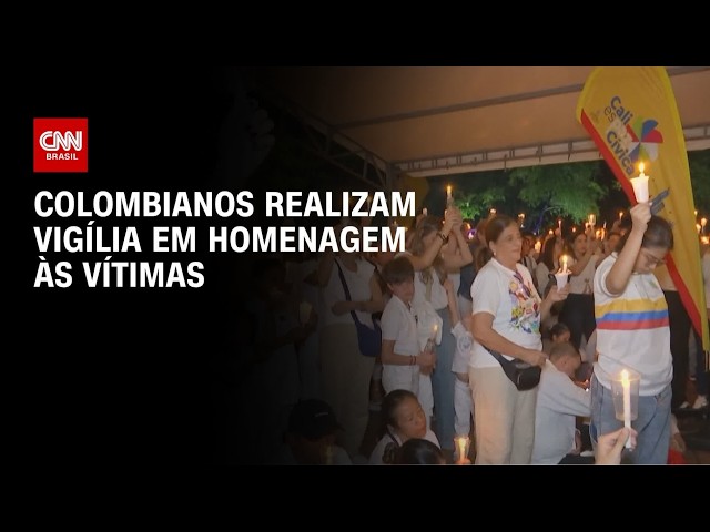 Terremoto: Moradores de Cali, na Colômbia, realizam vigília em homenagem às vítimas | LIVE CNN