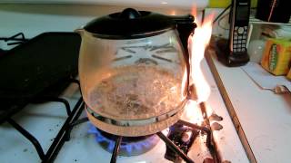 YOUR COFFEE POT IS ON FIRE !  HOUSEHOLD DANGER !