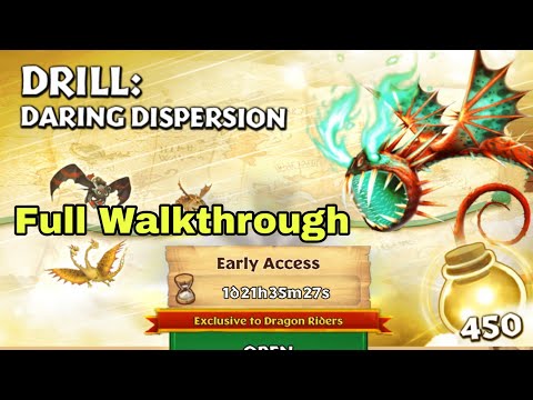 New Gauntlet Event - DRILL:DARING DISPERSION Full Walkthrough - Dragons:Rise of Berk