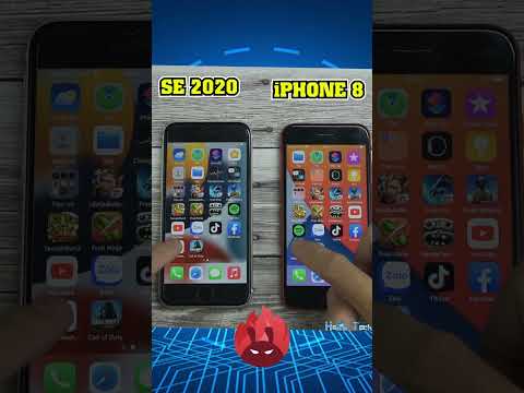 Apple iPHONE SE 2020 (SE2) vs iPHONE 8 Antutu Benchmark Speed Test #shorts