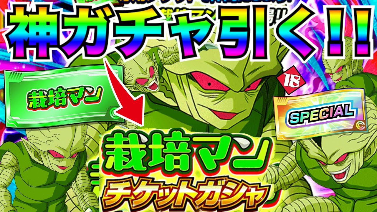 神ガチャ『前代未聞』1%の確率で当たる栽培マンガチャ引いてみたら..【ドッカンバトル】【地球育ちのげるし】