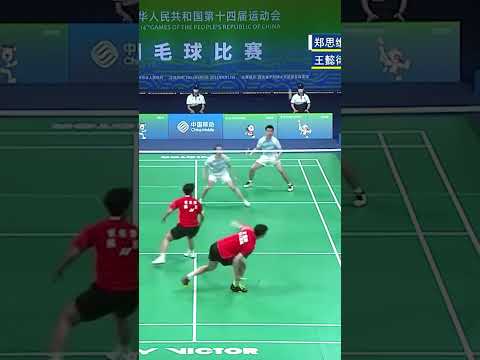 Defesa de WANG Yi Lyu/HUANG Dongping #badminton