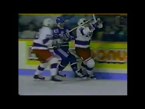 Maple Leafs - Jets rough stuff 10/19/91