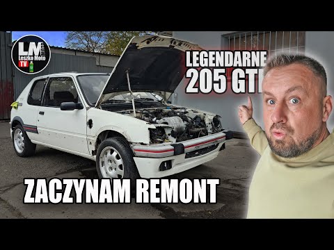 IT HAS BEEN IN THE GRASS FOR 20 YEARS!! I AM STARTING THE RESTORATION OF A PEUGEOT 205 GTI