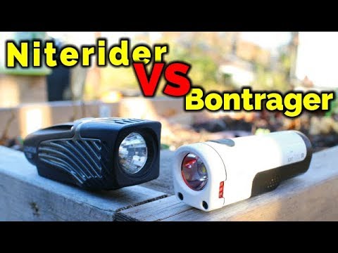 Comparison Niterider Lumina VS. Bontrager Ion Front Bike Lights