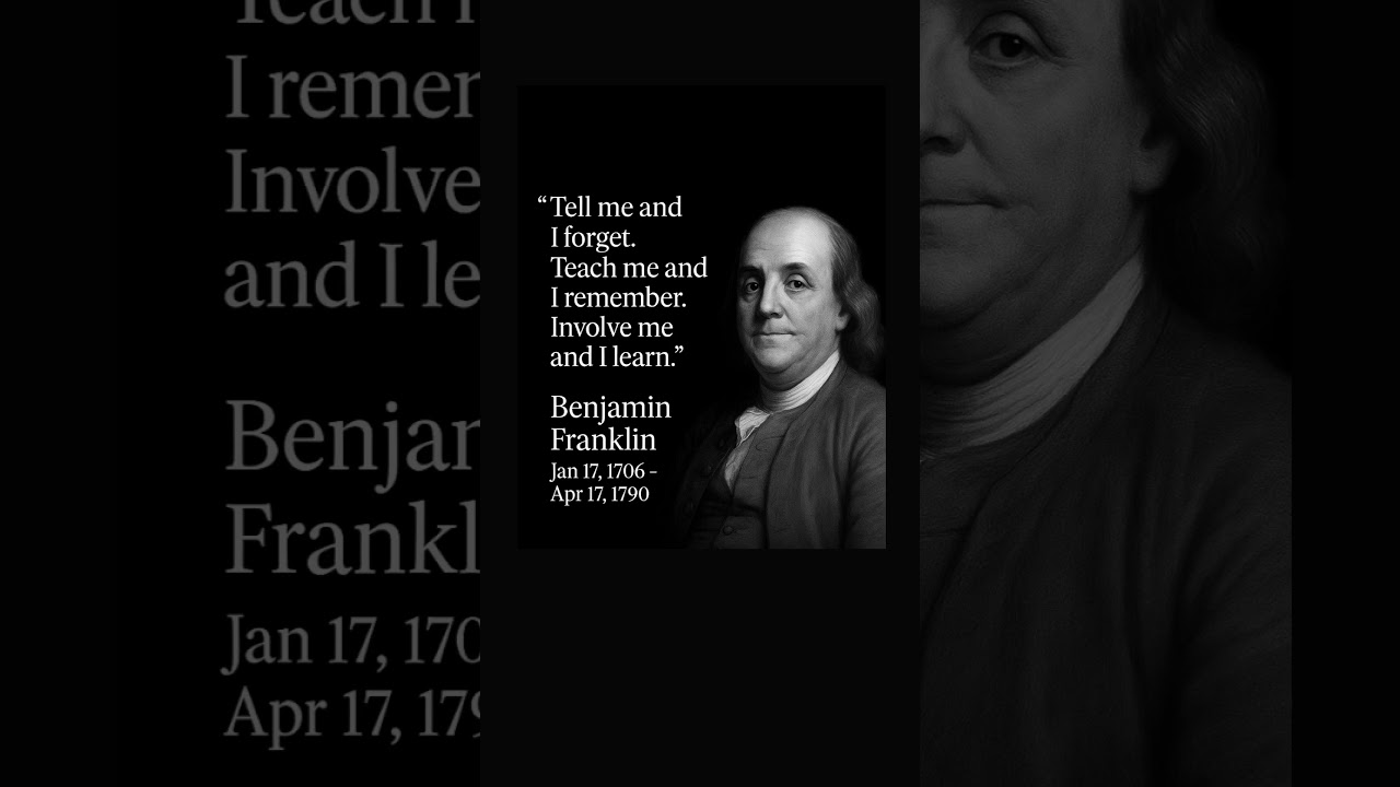 Deep Words of Benjamin Franklin #stoicwisdom #benjaminfranklin #quotestoliveby #shortfeeds #ytshots